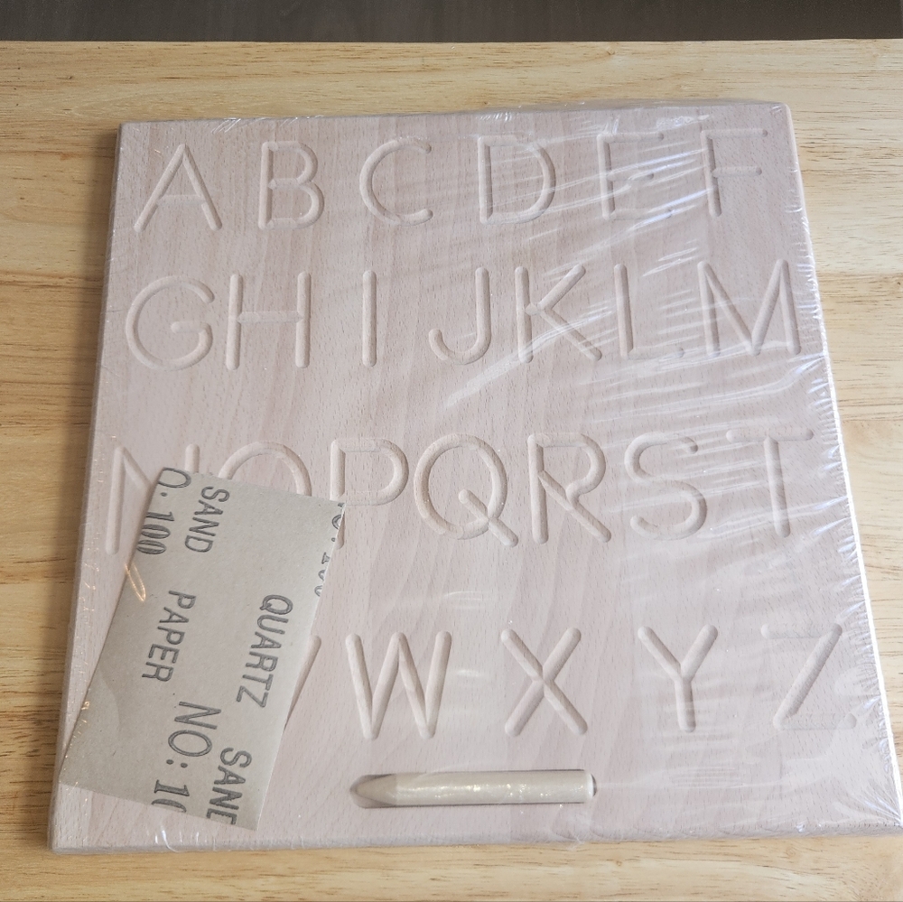 Wooden Alphabet Tracing Montessori Tablet